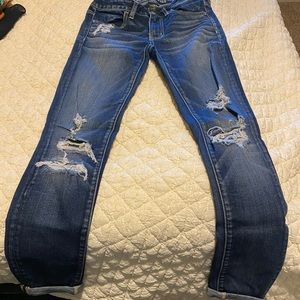 AE ripped jeggings